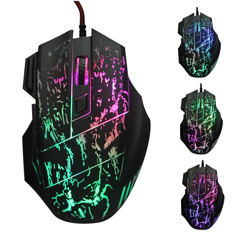 2015 new arrival 5500 dpi 7 button led optical usb wired mouse gamer mice computer mouse gaming mouse for pro gamer