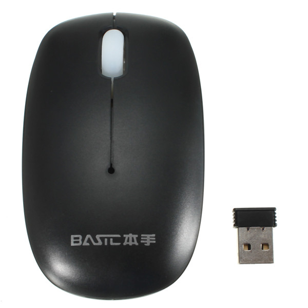 basic m-2088 black 2.4ghz 10m 1600 cpi distance wireless smart mouse for pc laptop optical mouse 30inch/s max rate mini mice