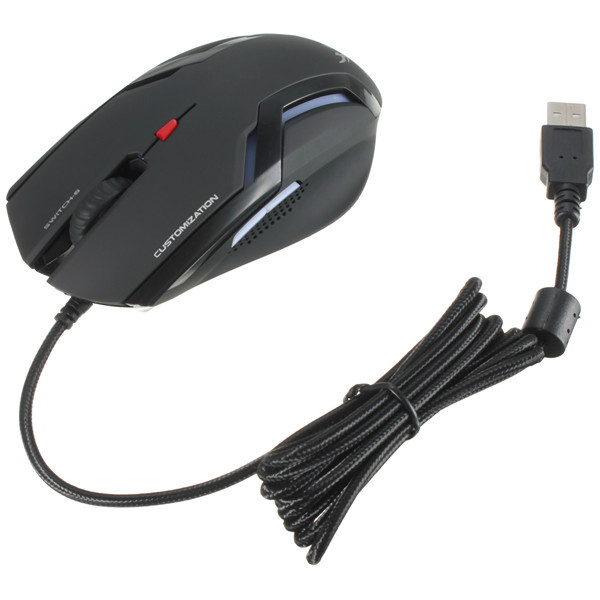 basic m-730gt fashion game ergonomic design dazzling blue track mouse 37 inches/se with led light comfotable mice for laptop pc