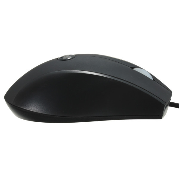 basic m-988 silver computer peripherals 250hz/sec optical ergonomic design mouse with led light comfotable mice for laptop pc