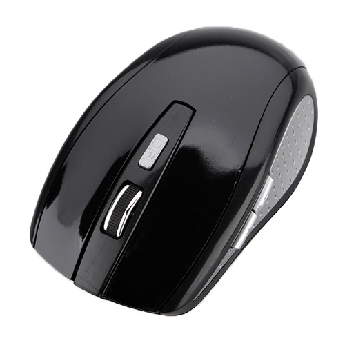 black 2.4g wireless mouse 3 buttons 1200 dpi cordless gaming optical mice for computer laptop notebook