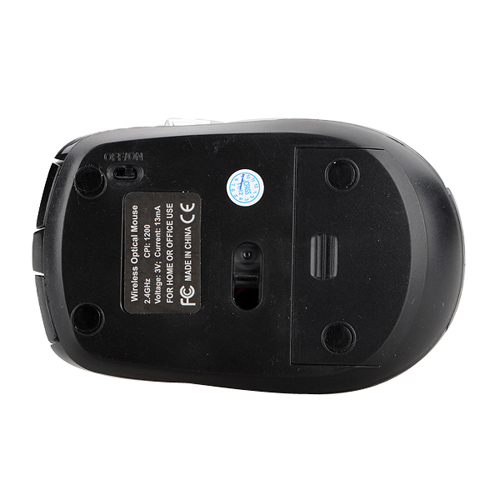 black 2.4g wireless mouse 3 buttons 1200 dpi cordless gaming optical mice for computer laptop notebook
