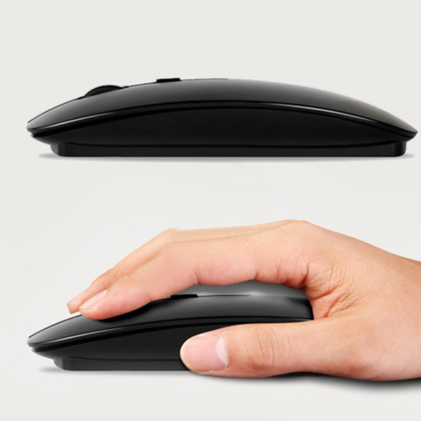 black s usb thin usb optical wireless mouse 2.4g receiver super slim mouse for computer pc laptop desktop accessories