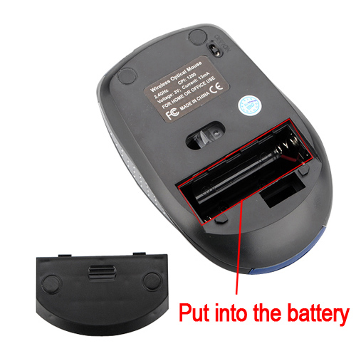 blue 2.4g usb optical wireless mouse for computer laptop 10m working distance 2.4g receiver mouse mice