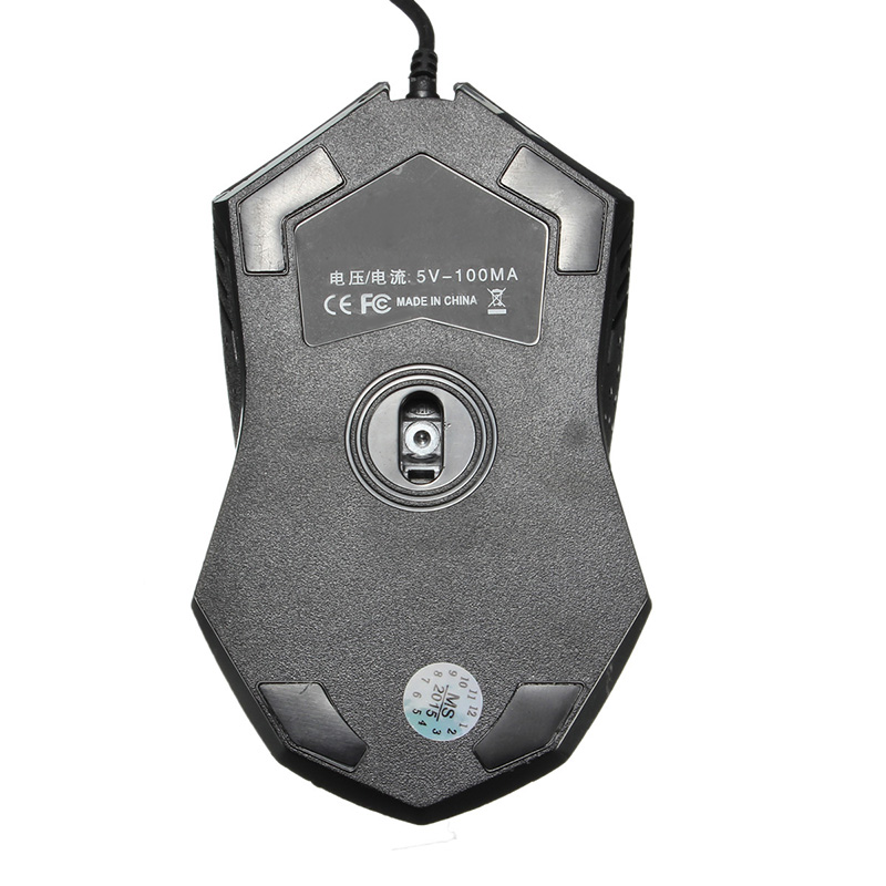brand new 1pc usb wired optical scroll wheel 2400dpi professional gaming game mouse mice 4 buttons for computer (random color)