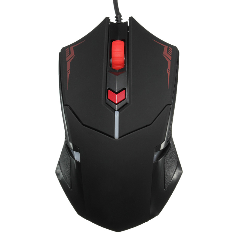 brand new 1pc usb wired optical scroll wheel 2400dpi professional gaming game mouse mice 4 buttons for computer (random color)