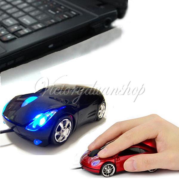 brand new 3d optical usb wired mouse mice 1600dpi car shape for pc laptop notebook computer
