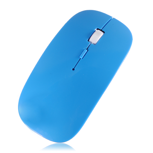 brand new blue wireless mouse 2015 new ultra thin usb optical 2.4g receiver super slim for pc laptop computer desktop