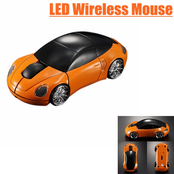 brand new orange computer laptop 1600dpi mouse optical mice 3d 2.4g usb wireless car shaped brand new orange computer laptop 1600dpi mouse optical mice 3d 2.4g usb wireless car shaped