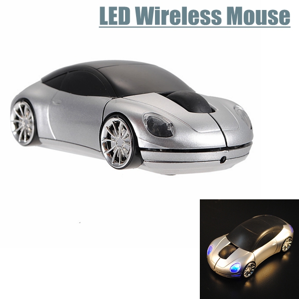 brand new sliver car shaped 3d wireless 2.4g usb 1600dpi optical mouse mice for pc notebook brand new sliver car shaped 3d wireless 2.4g usb 1600dpi optical mouse mice for pc notebook
