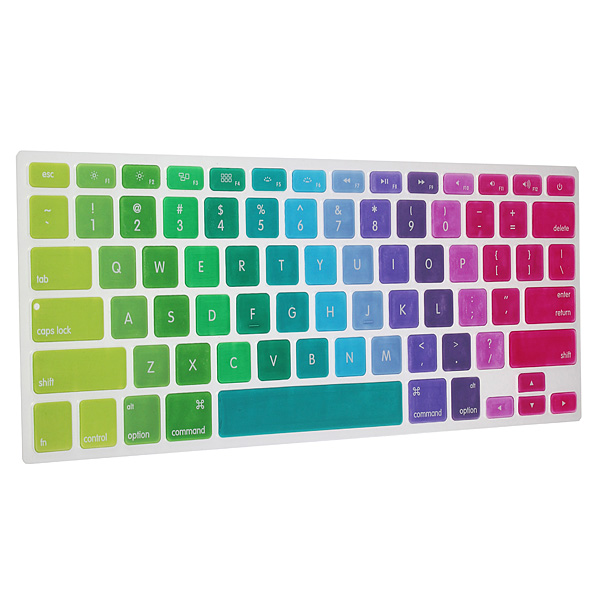 brand new us colorful silicone keyboard cover skin for apple for macbook pro retina 13 15
