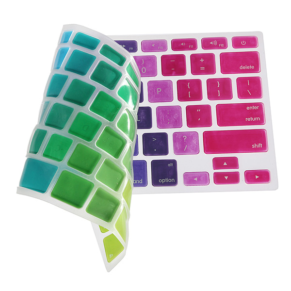brand new us colorful silicone keyboard cover skin for apple for macbook pro retina 13 15