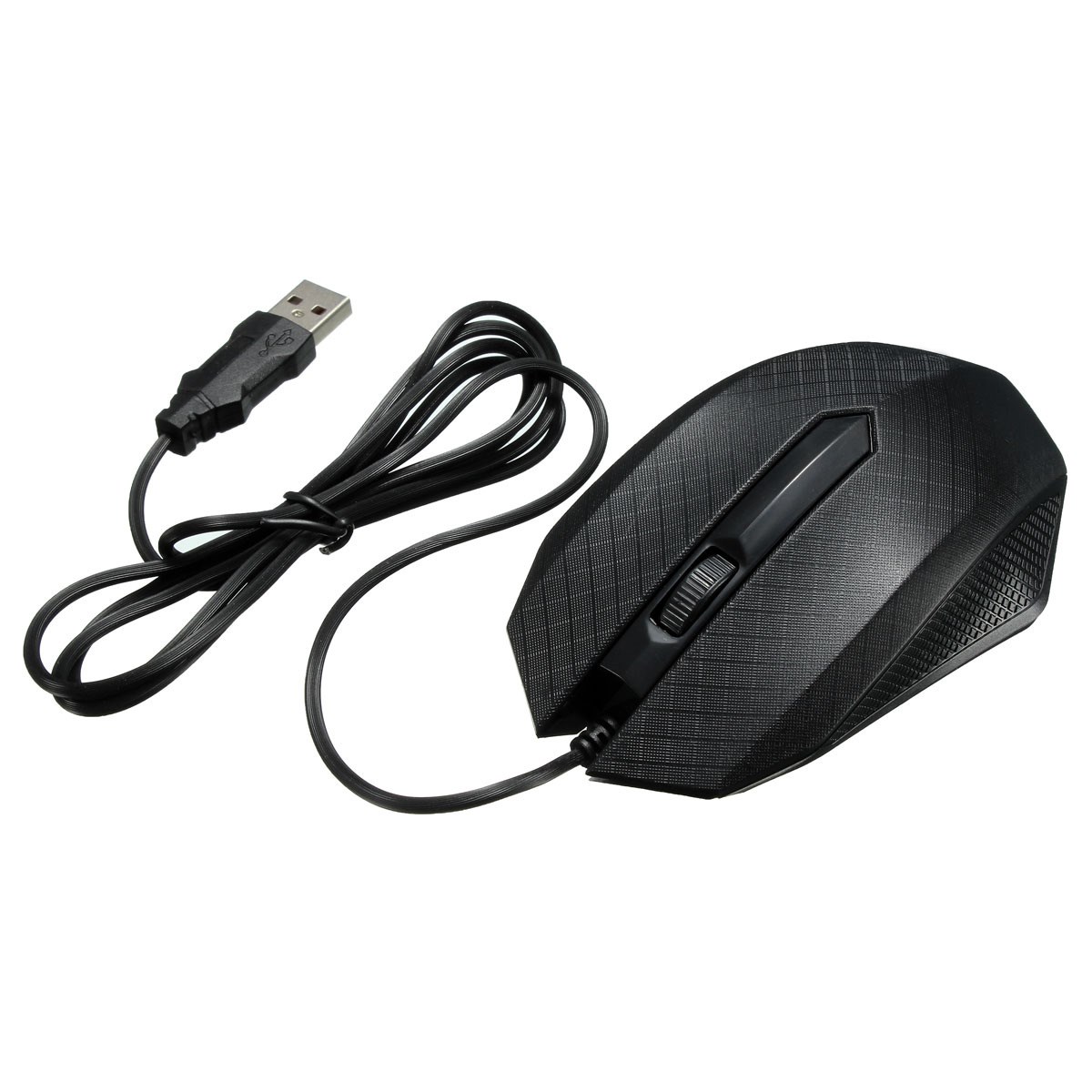 brand new usb wired optical 2400dpi gaming game mouse mice scroll wheel 4 buttons silence for computer laptop pc (random color)