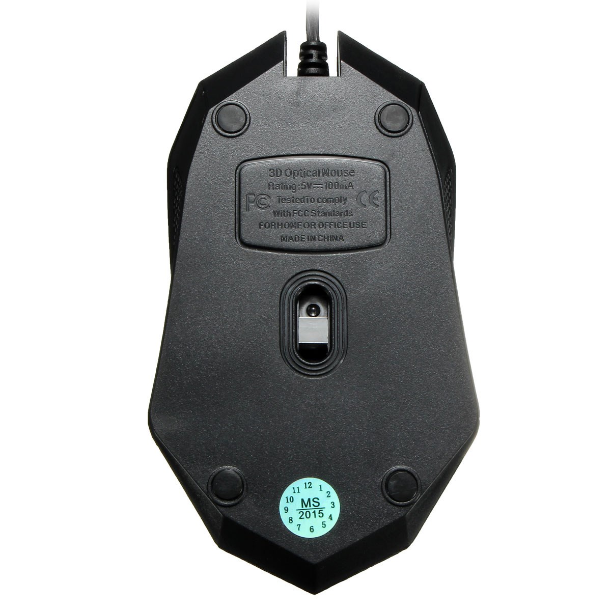 brand new usb wired optical 2400dpi gaming game mouse mice scroll wheel 4 buttons silence for computer laptop pc (random color)
