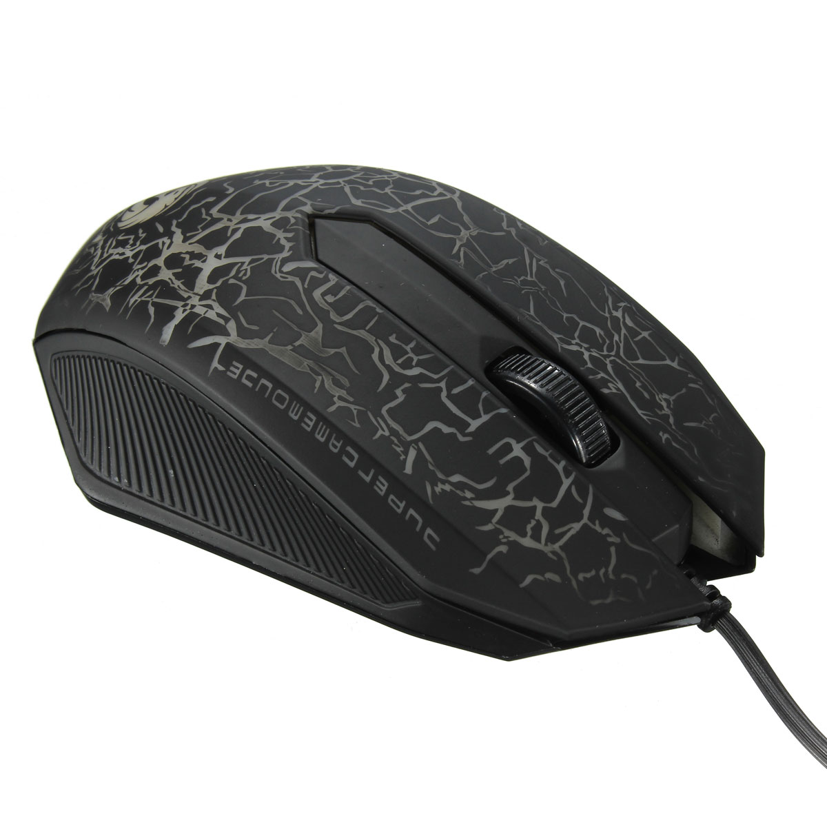 brand new usb wired optical breathing light scroll wheel gaming game mouse mice fire cracks 3 buttons for computer