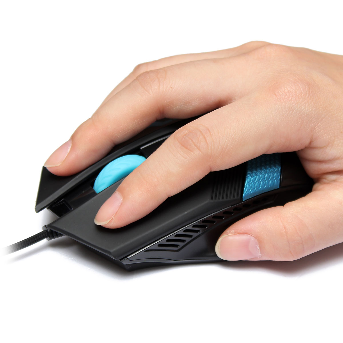 brand new usb wired optical scroll wheel 1200dpi gaming game mouse mice lighting 3 buttons for computer (random color)
