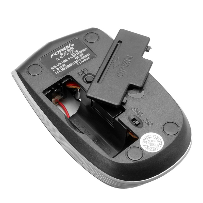 forev fv-108 2.4g usb optical wireless mini mouse for computer laptop 10m working distance 2.4g receiver mouse mice with battery