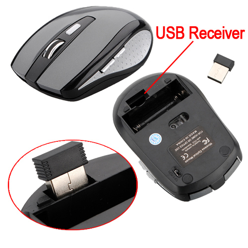 gray computer mouse 2.4g optics gaming mouse candy color wireless mouse laptop desktop mouse