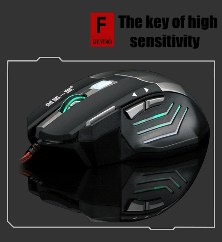 js-x1 2400pi adjustable 3d 8 button computer notebook gaming usb wire game mouse mice lol cf wow