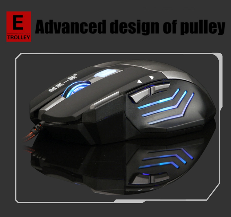 js-x1 2400pi adjustable 3d 8 button computer notebook gaming usb wire game mouse mice lol cf wow
