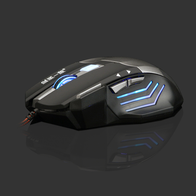 js-x1 2400pi adjustable 3d 8 button computer notebook gaming usb wire game mouse mice lol cf wow