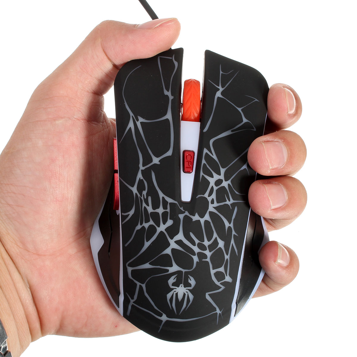 kn-004 usb 6 button 1200-3200dpi wired mouse professional optical gaming mice 7 colors led for pc laptop computer