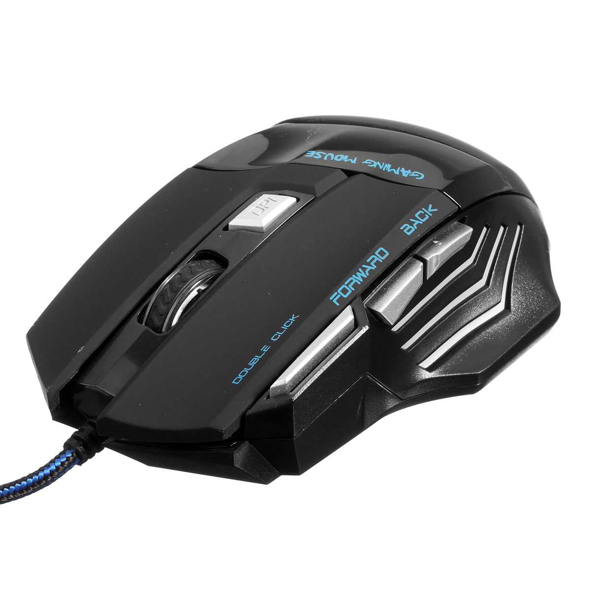 kn-006 usb gaming mouse adjustable 2400dpi 7 buttons mouse with seven colorful led wired optical mice for pc laptop