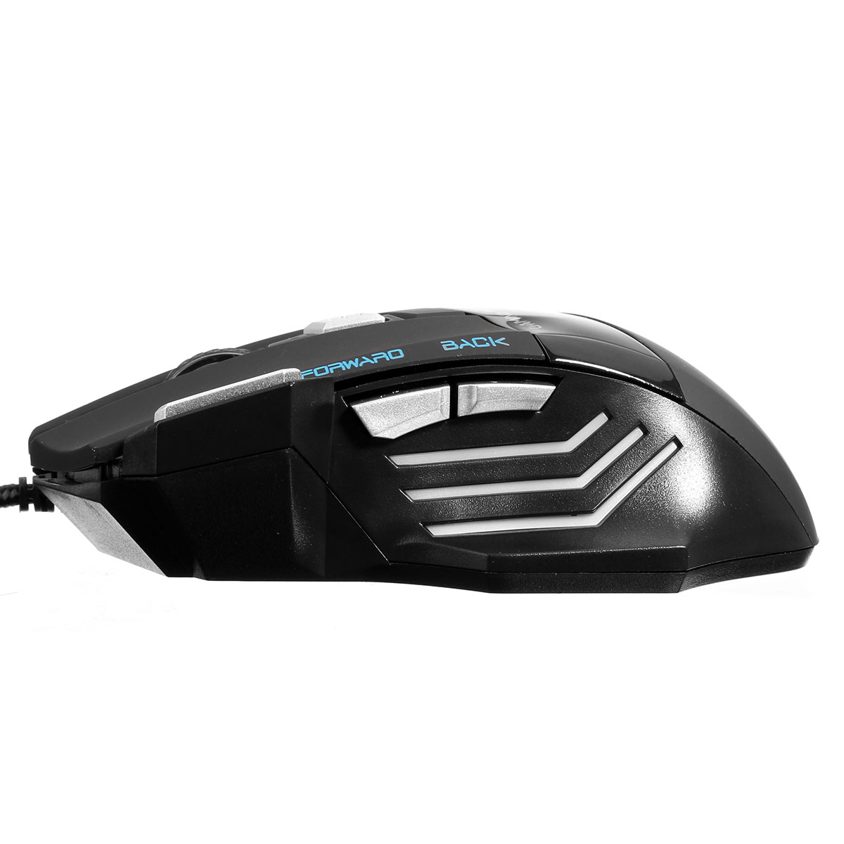 kn-006 usb gaming mouse adjustable 2400dpi 7 buttons mouse with seven colorful led wired optical mice for pc laptop