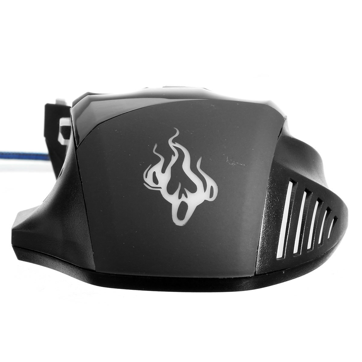 kn-006 usb gaming mouse adjustable 2400dpi 7 buttons mouse with seven colorful led wired optical mice for pc laptop