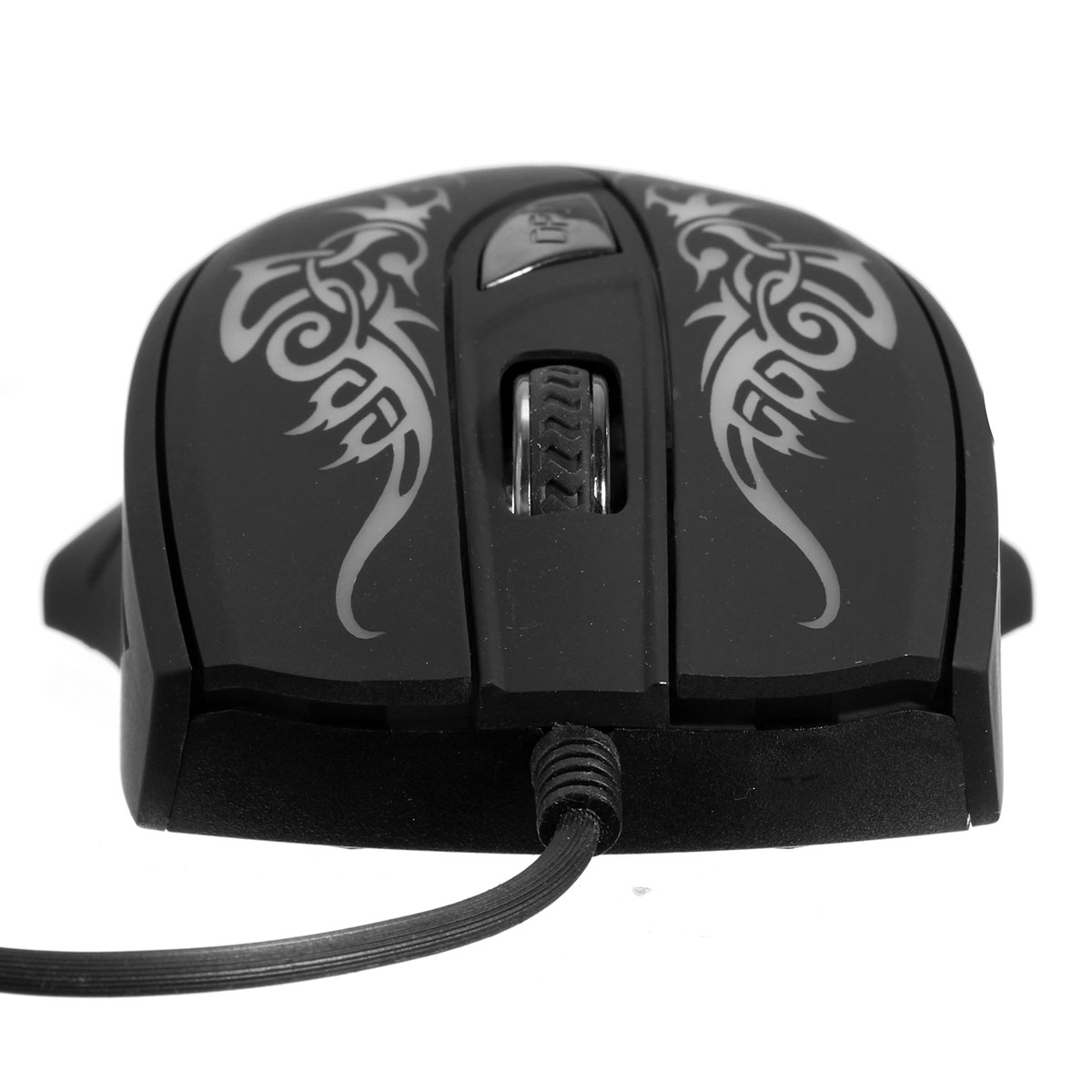 kn-614 usb wired gaming mouse adjustable 2400dpi 6 buttons professional game mice 7 colors led for pc laptop computer