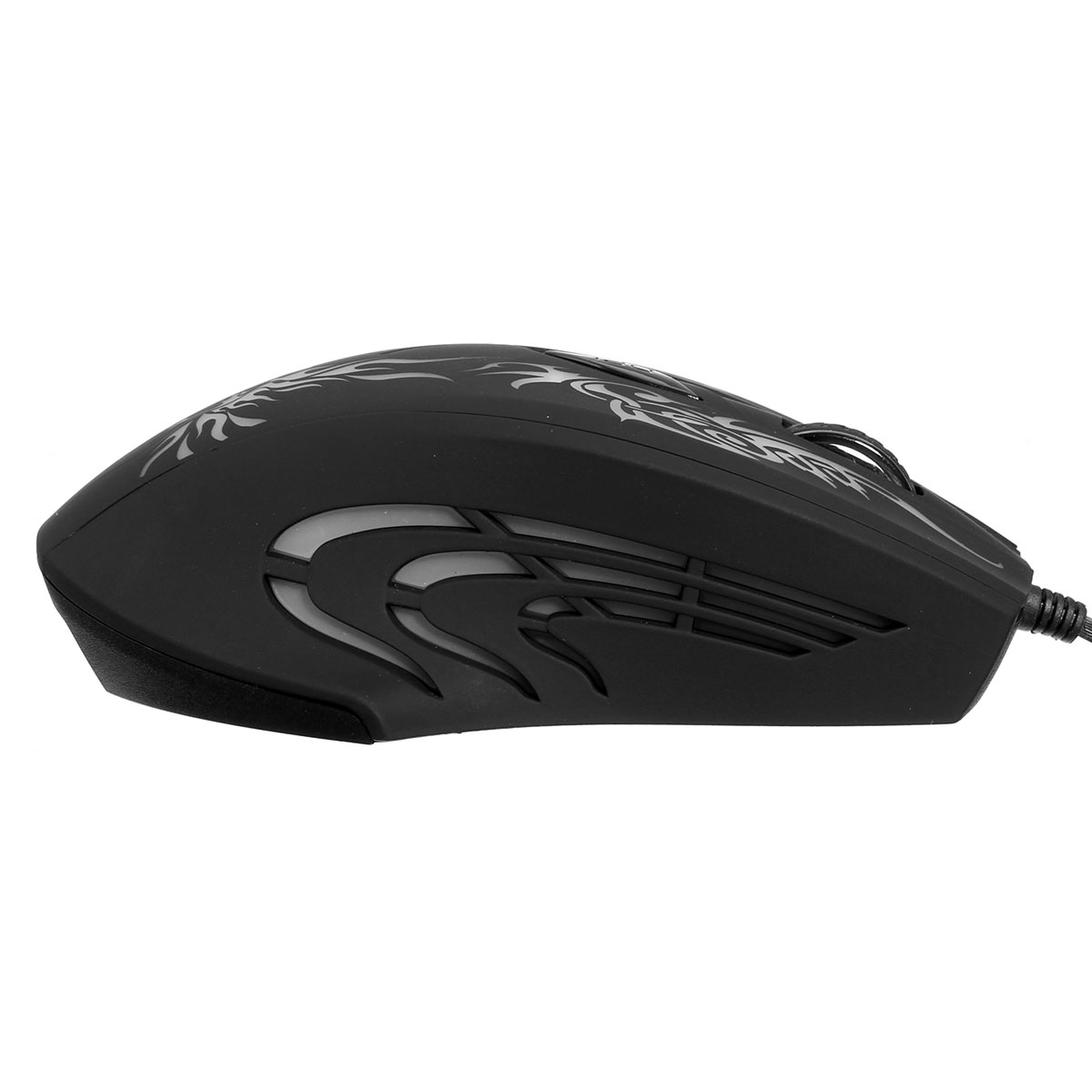 kn-614 usb wired gaming mouse adjustable 2400dpi 6 buttons professional game mice 7 colors led for pc laptop computer