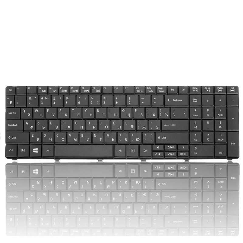 mini russian keyboard for acer travelmate 5740 5742 aspire e1 521 531 571 e1-521 e1-531 e1-531g e1-571 e1-571g ru black keyboard
