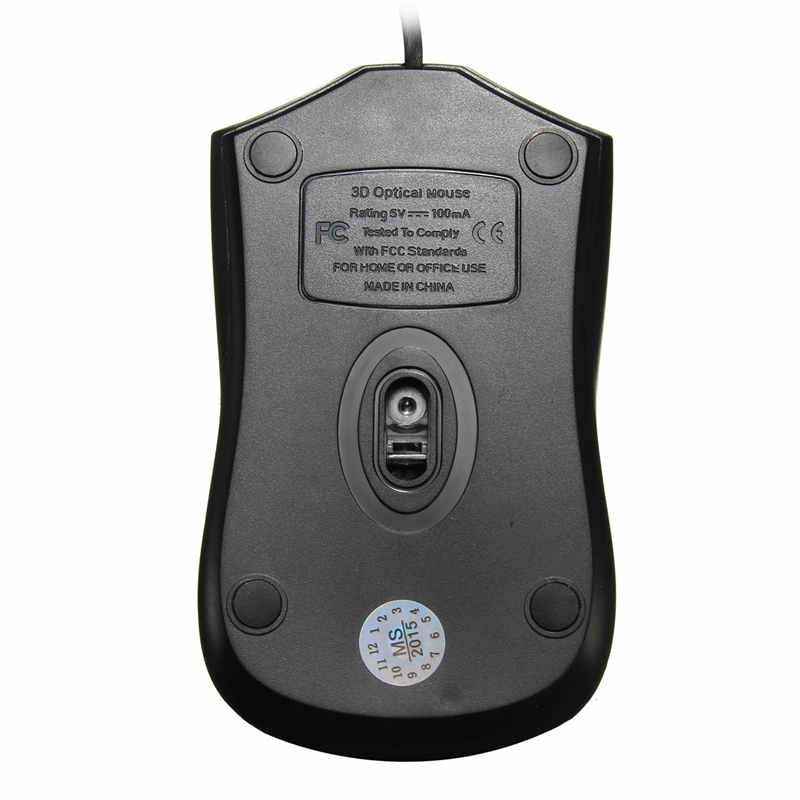 new 1pc usb wired office mouse mice scroll wheel 3 button 1000dpi for computer desktop pc(random color)