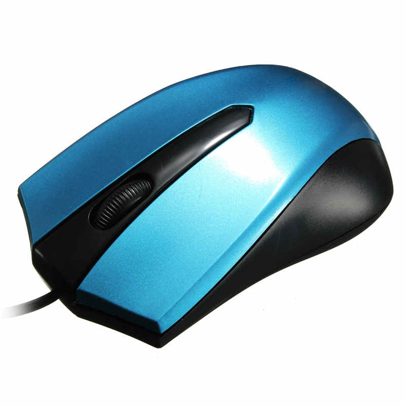 new 1pc usb wired office mouse mice scroll wheel 3 button 1000dpi for computer desktop pc(random color)