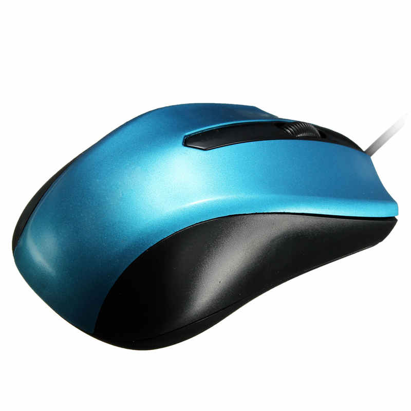 new 1pc usb wired office mouse mice scroll wheel 3 button 1000dpi for computer desktop pc(random color)