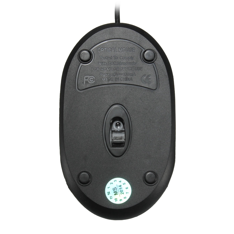 new 1pc usb wired office mouse scroll wheel 3 buttons 800dpi for computer desktop pc(random color)