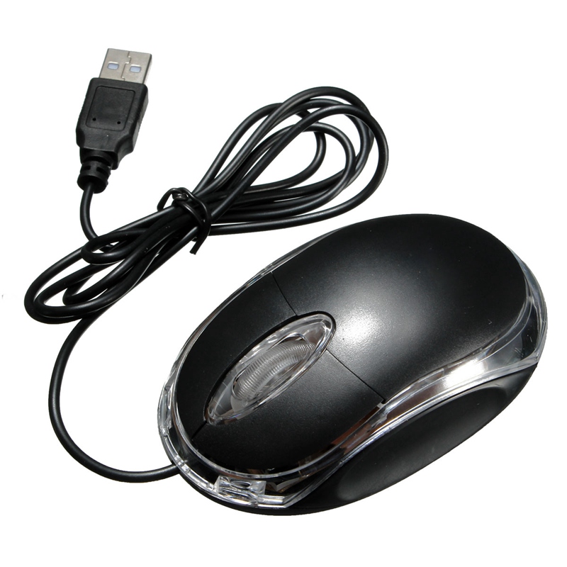 new 1pc usb wired office mouse scroll wheel 3 buttons 800dpi for computer desktop pc(random color)