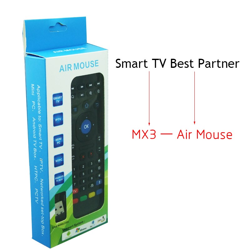 new 2.4ghz double keyboard wireless mx3-m air mouse with voice input ir remote control for smart tv iptv android tv box htplc