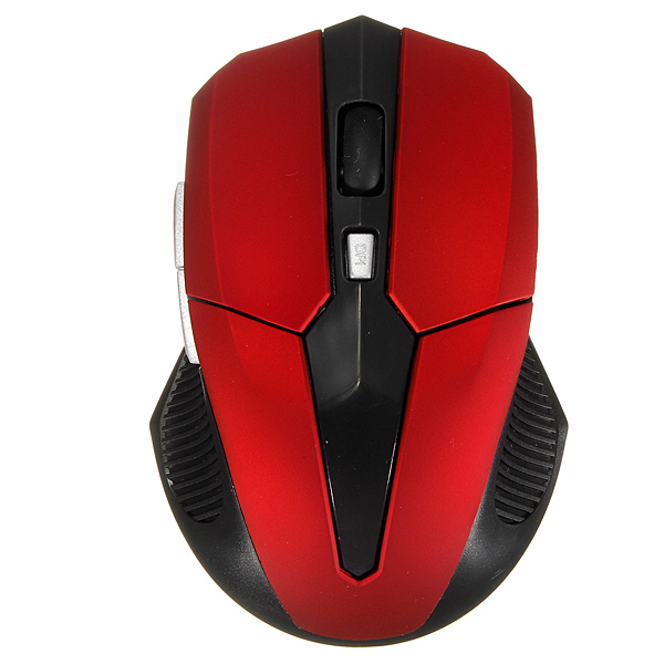 new 2.4ghz wireless optical mouse mice + usb 2.0 receiver red for pc laptop portable game gaming wireless mouse