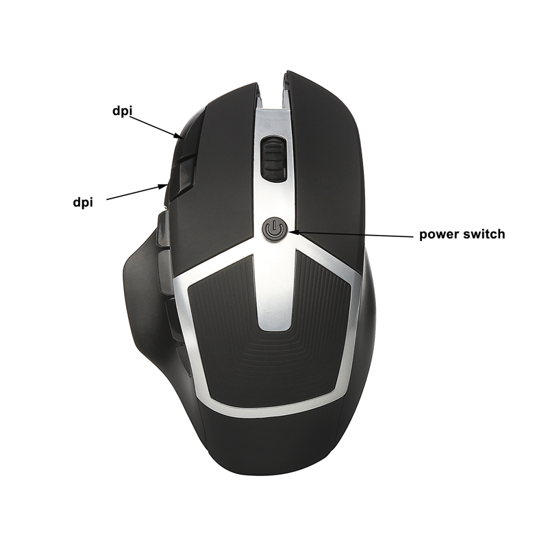 new arrival 2400dpi wireless 8 button led ergonomic design professional gaming mouse game mouse for gamer computer pc laptop