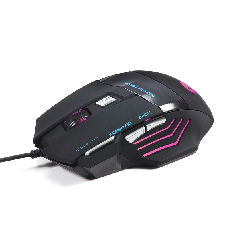 new arrival 3200 dpi profession 7 button led optical usb wired mouse gamer mice computer mouse gaming mouse for pro gamer
