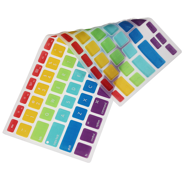new colorful silicone keyboard cover skin for macbook pro retina 13/15/17