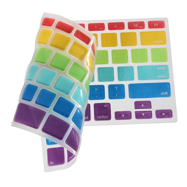 new colorful silicone keyboard cover skin for macbook pro retina 13/15/17