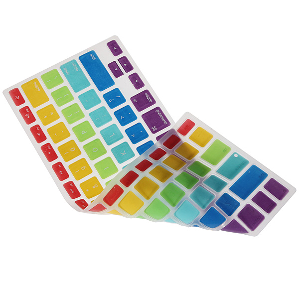 new colorful silicone keyboard cover skin for macbook pro retina 13/15/17