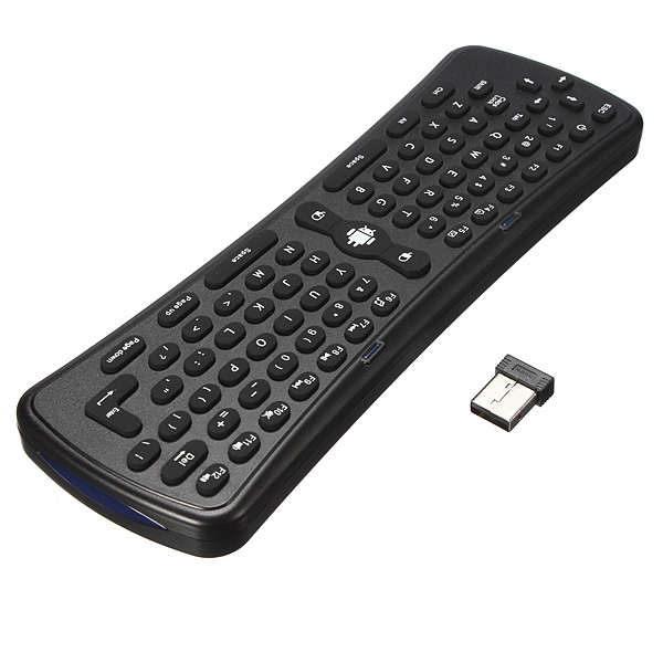 new mini 2.4ghz fly air mouse wireless qwerty keyboard remote for android pc tv box