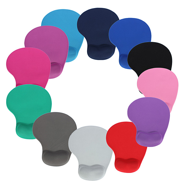 new silicone comfort colorful mouse mat pad with foam rest wrist support for pc laptop