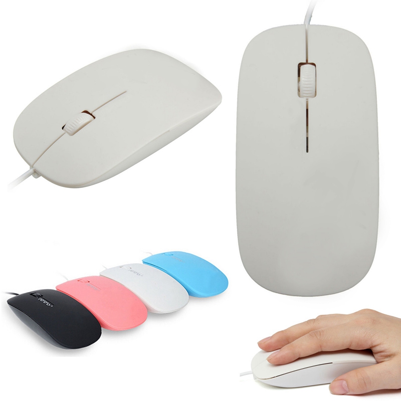 new usb ultra thin slim wired optical mouse scroll wheel 3 buttons for computer for macbook laptop pc (random color) new usb ultra thin slim wired optical mouse scroll wheel 3 buttons for computer for macbook laptop pc (random color)