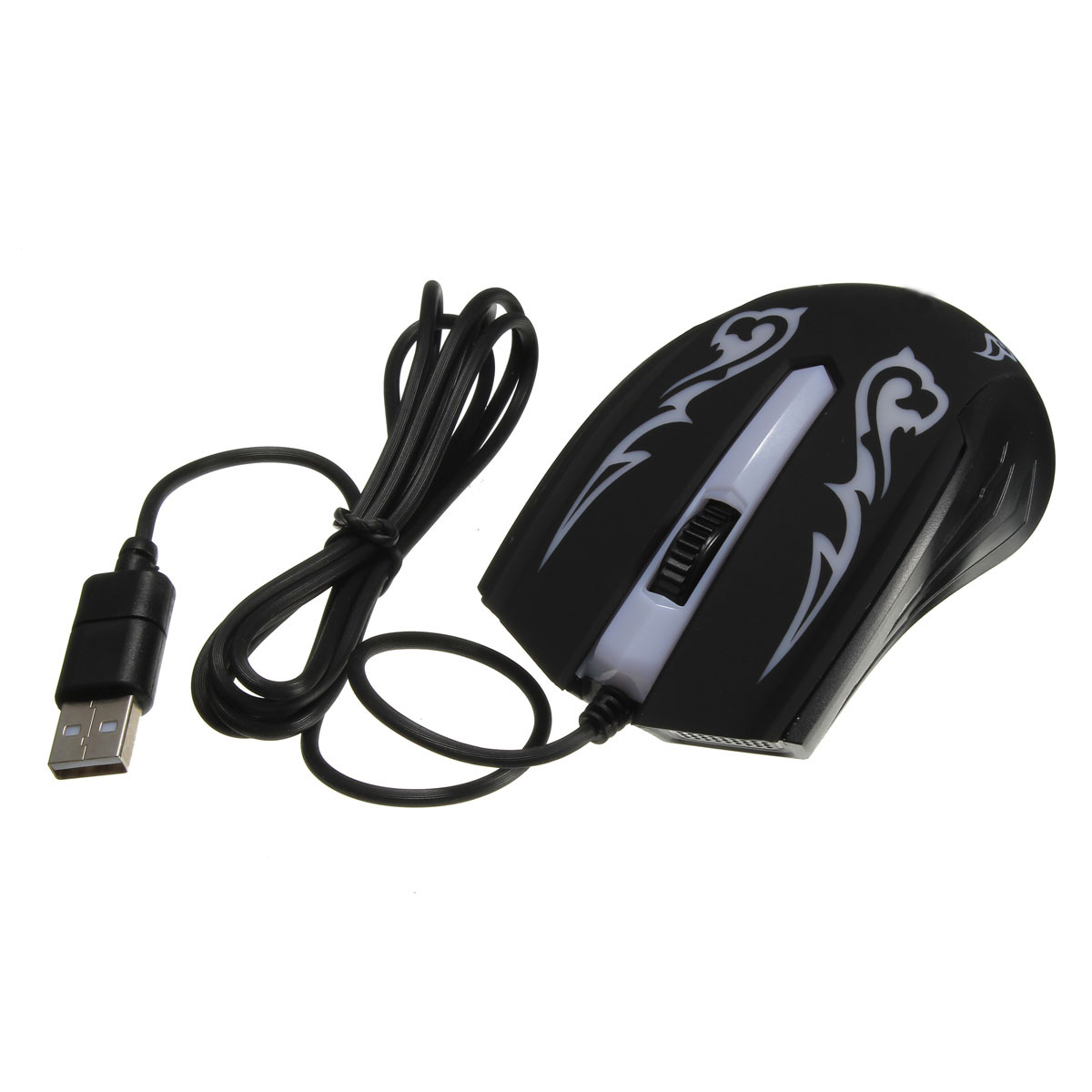 new usb wired 1600dpi optical scroll wheel game gaming mice mouse clouds 3 buttons for computer laptop