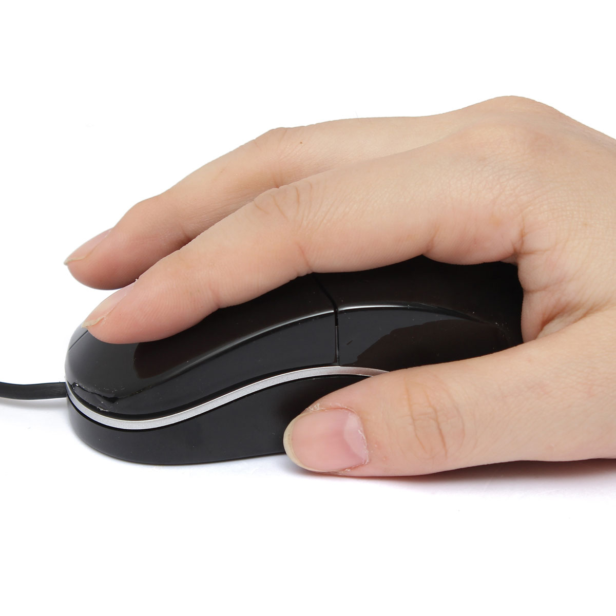 new usb wired 1600dpi optical scroll wheel office mouse mice clouds 3 button for computer laptop (random color)