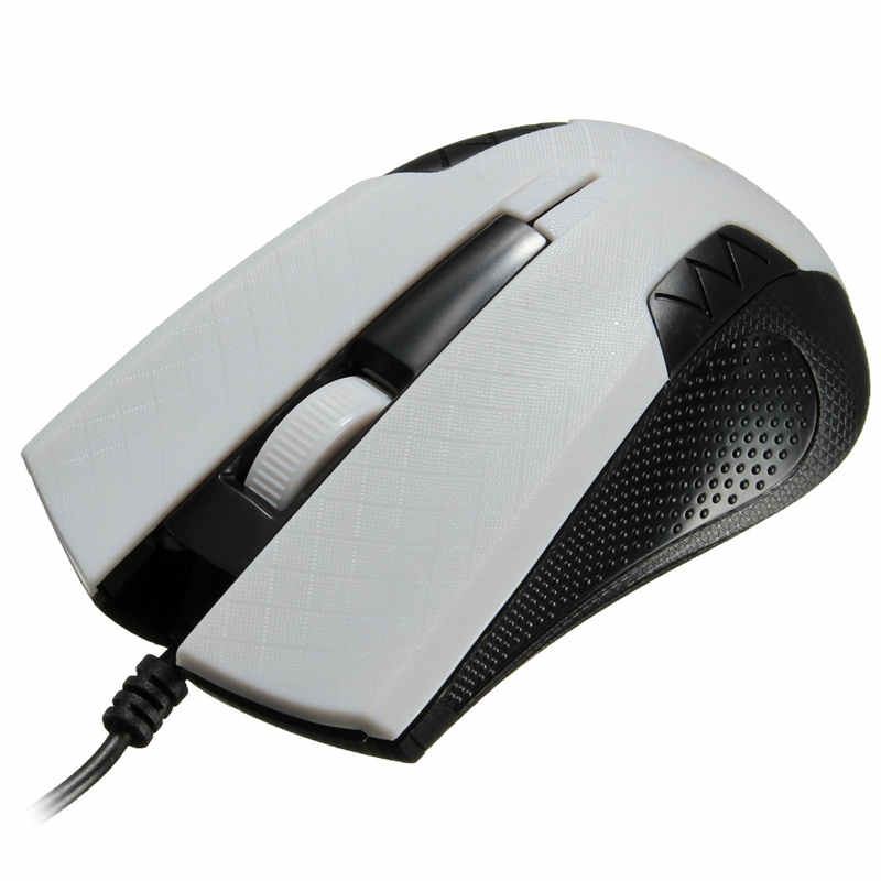 new usb wired office mouse scroll wheel 3 buttons 1000 dpi for computer desktop pc (random color)